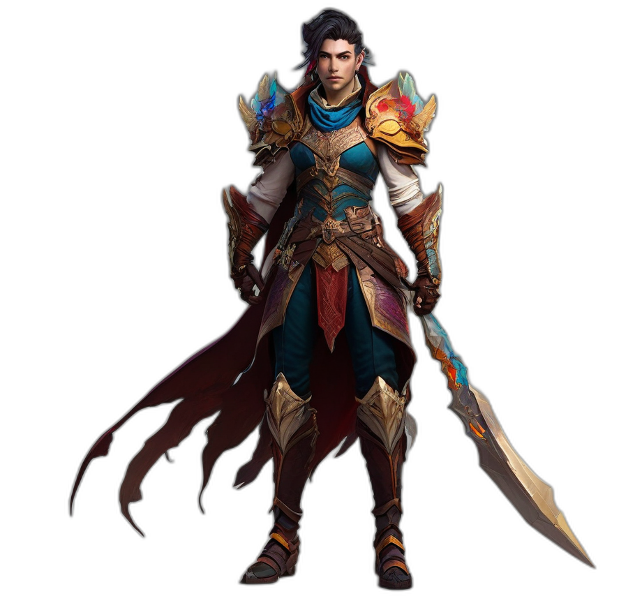 Fantasy MMO character 1