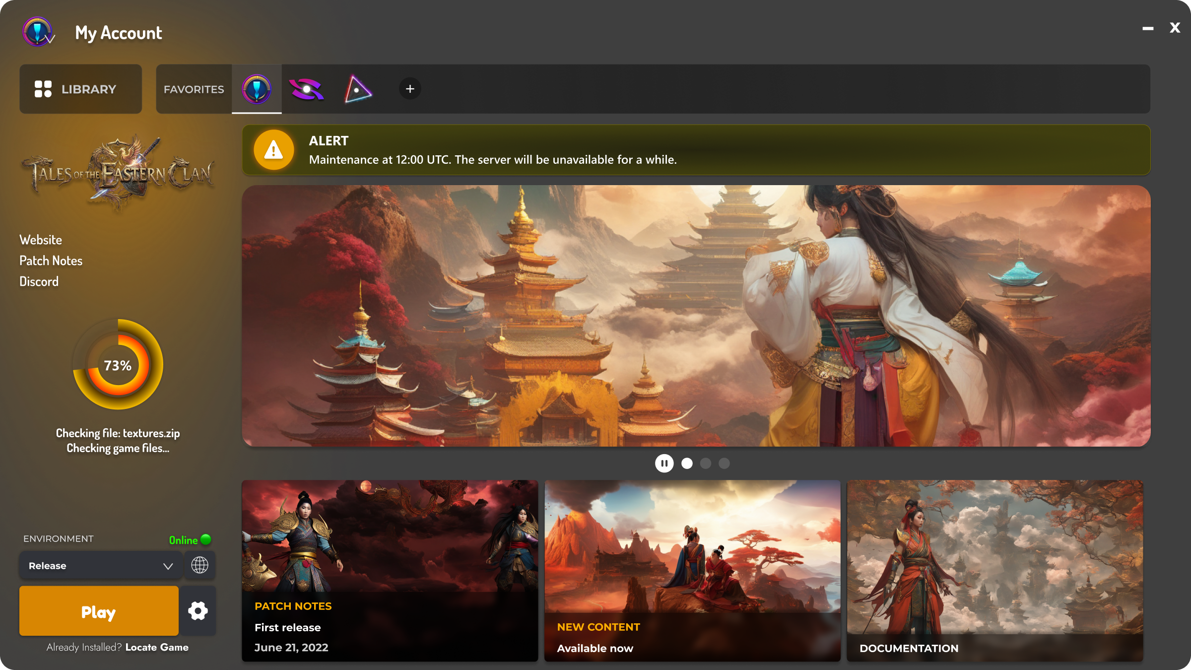 Oriental RPG launcher preview