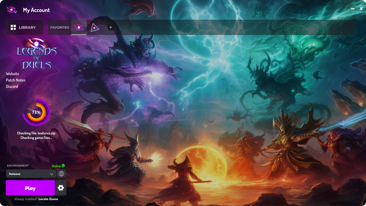 Game Launcher Cloud showcase — example launcher 3