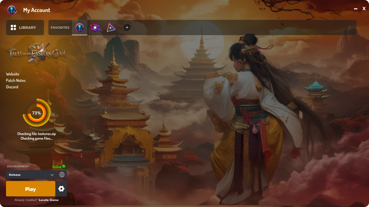 Game Launcher Cloud showcase — example launcher 13