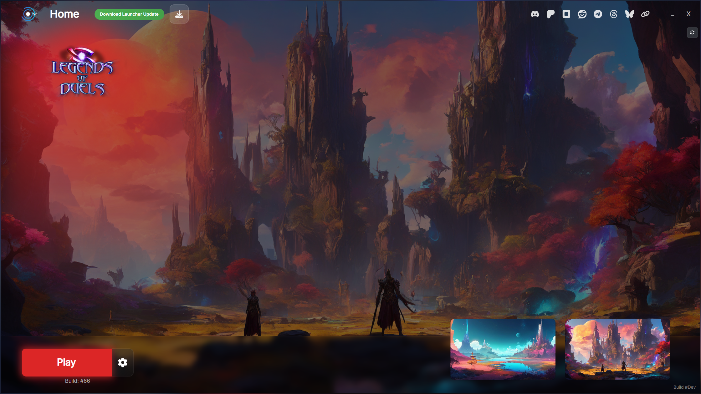 Game Launcher Cloud showcase — example launcher 6