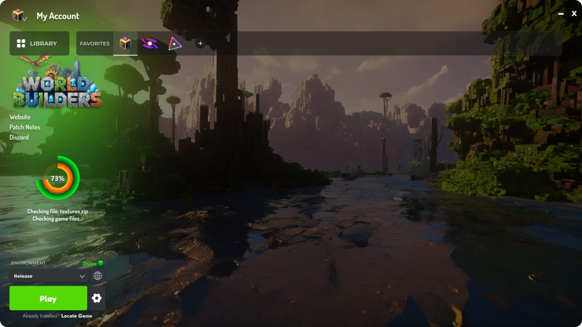 Game Launcher Cloud showcase — example launcher 11
